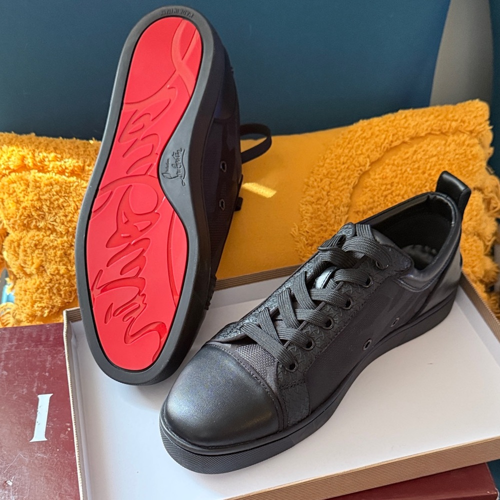 Christian Louboutin Black Sneakers with Red Soles